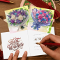 Preview: Diamond Painting 12 Stück Blumen-Rosen